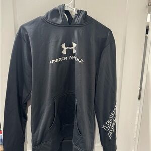 Under Armour Charcoal Hoodie with White Logo
